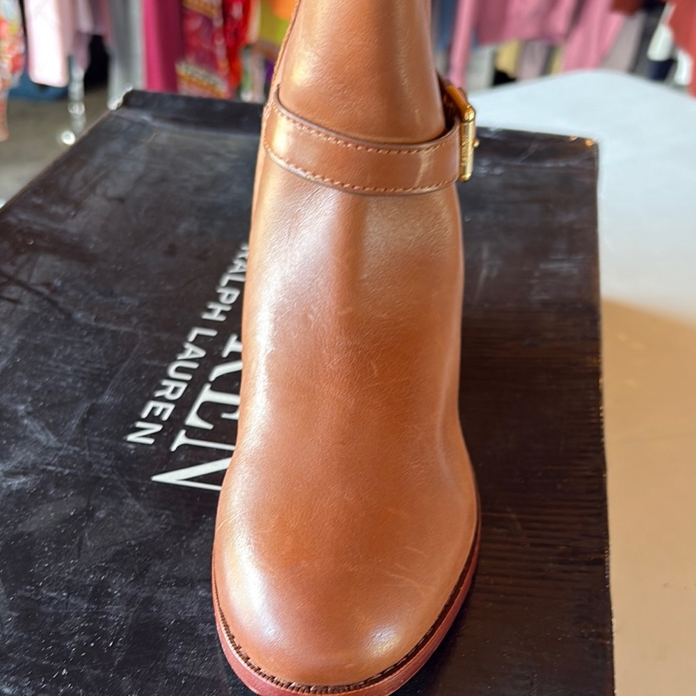 Lauren Ralph Lauren Tan Over the Knee Boots - Picture 4 of 12